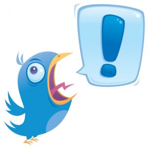 Screaming twitter bird